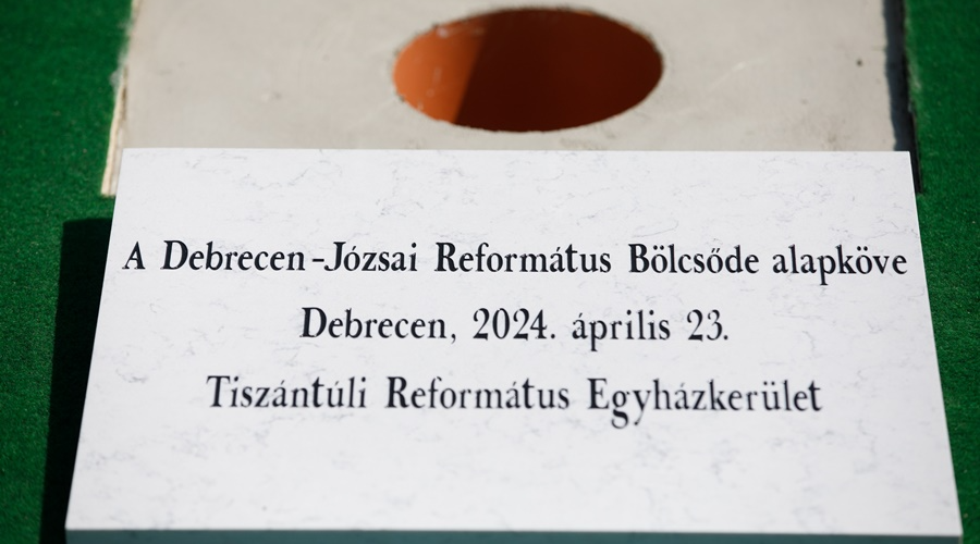 Elkezdődött az új református bölcsőde építése Debrecen-Józsán